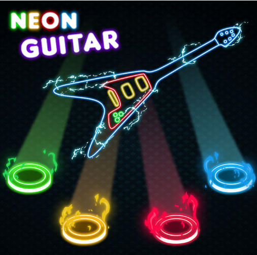 Neon Guitar